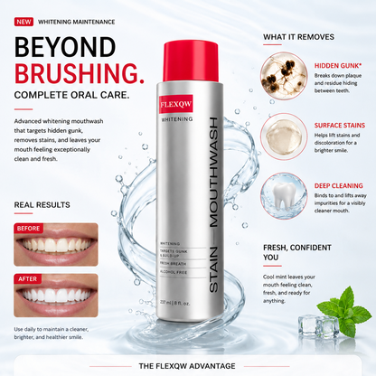 Stain Removing Mint Mouthwash – Deep Clean & Long-Lasting Fresh Breath