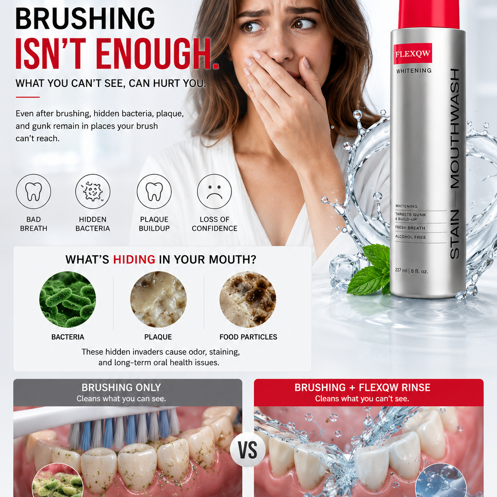 Stain Removing Mint Mouthwash – Deep Clean & Long-Lasting Fresh Breath