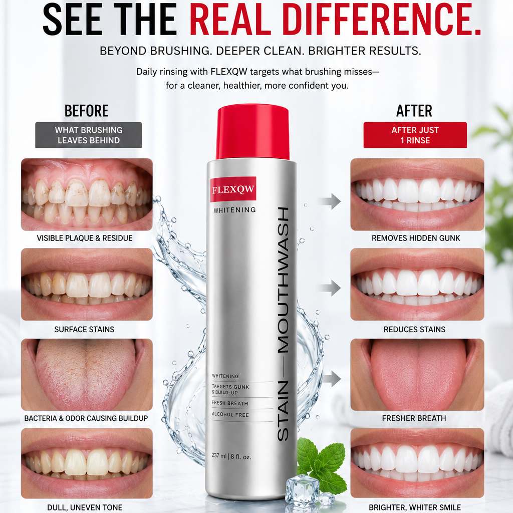Stain Removing Mint Mouthwash – Deep Clean & Long-Lasting Fresh Breath