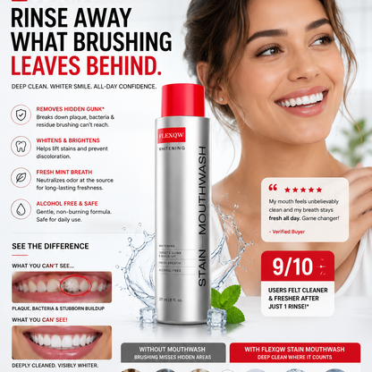 Stain Removing Mint Mouthwash – Deep Clean & Long-Lasting Fresh Breath