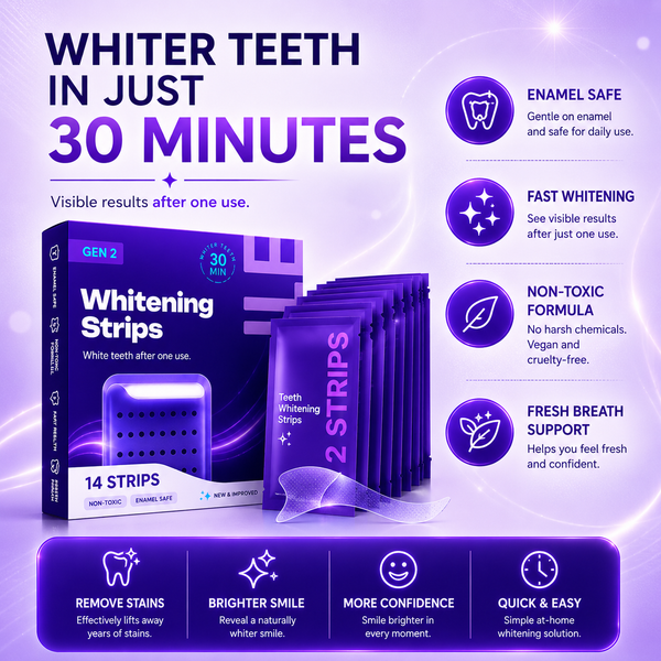 30-Minute Teeth Whitening Strips