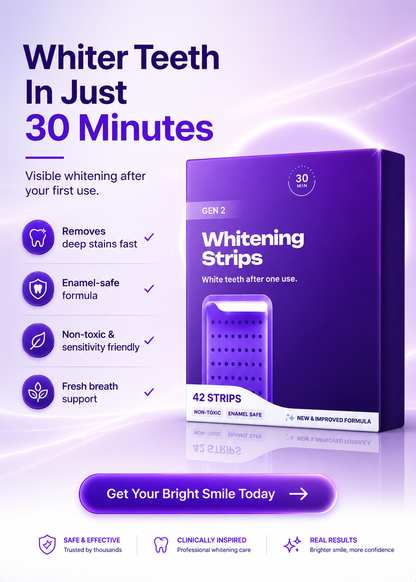 30-Minute Teeth Whitening Strips
