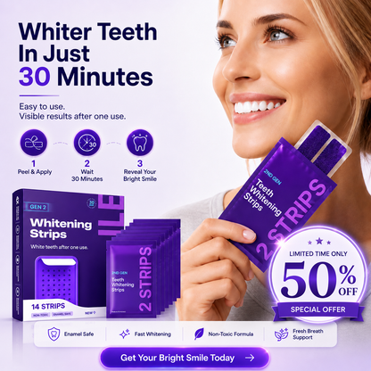 30-Minute Teeth Whitening Strips